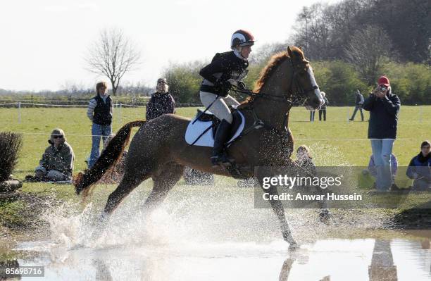 Zara Phillips competes during day 2 of Gatcombe Horse Trials on March 29, 2009 at Gatcombe Park in Stroud, England.