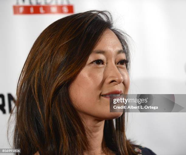 Actress Camille Chen arrives for the Premiere Of Screen Media Films' "Armstrong" held at Laemmle's Music Hall Theatre on October 2, 2017 in Beverly...