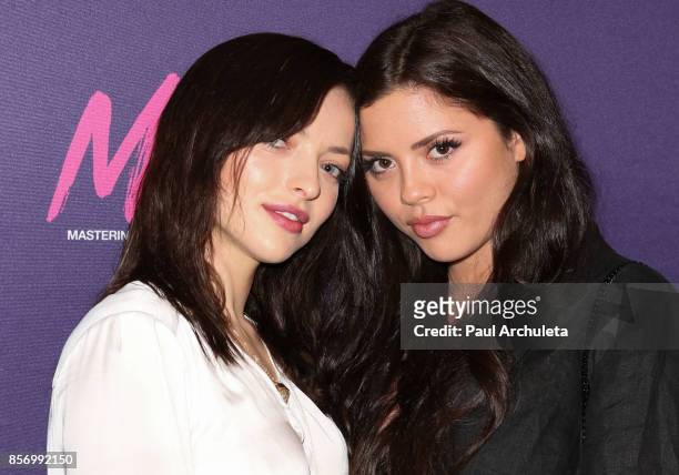 Actress Francesca Eastwood and Her Sister Morgan Eastwood attend the premiere of Dark Sky Films' "M.F.A." at The London West Hollywood on October 2,...