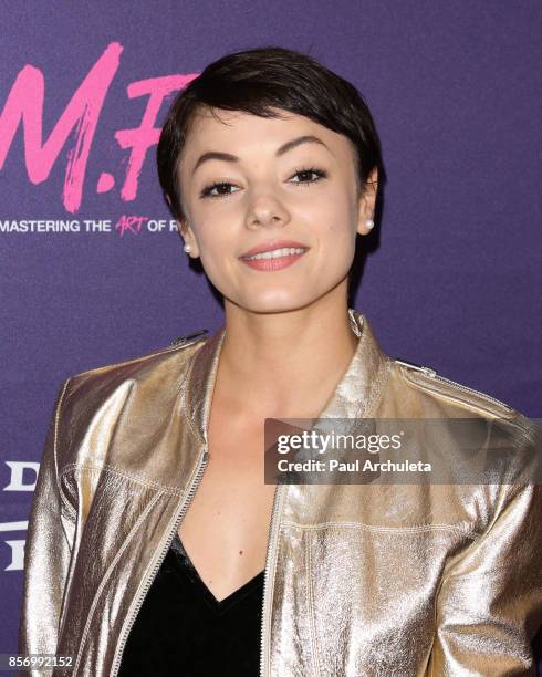 Actress Laura Roman attends the premiere of Dark Sky Films' "M.F.A." at The London West Hollywood on October 2, 2017 in West Hollywood, California.