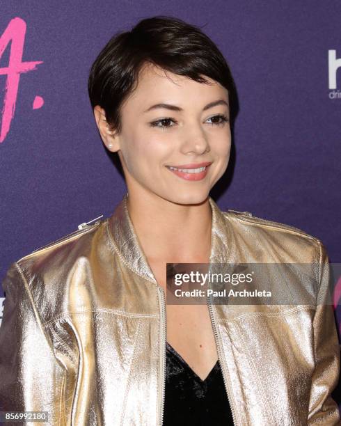 Actress Laura Roman attends the premiere of Dark Sky Films' "M.F.A." at The London West Hollywood on October 2, 2017 in West Hollywood, California.