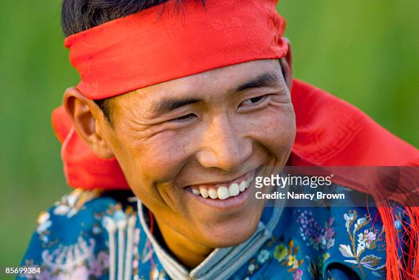 inner mongolian horseman headshot - xilinhot stock pictures, royalty-free photos & images