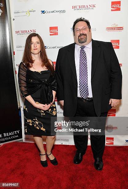 Associate Producer Judy Cook and director Corey Burres of the documentary "Flunked" arrive at the Closing Night Gala for the 1st Annual Burbank...