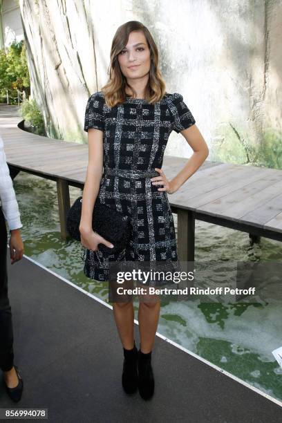 Alma Jodorowsky attends the Chanel show as part of the Paris Fashion Week Womenswear Spring/Summer 2018 on October 3, 2017 in Paris, France.