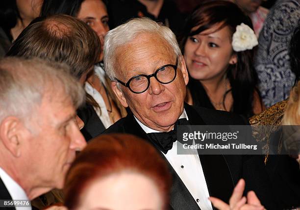 Actor William Christopher sits in the audience at the awards ceremony at the Closing Night Gala for the 1st Annual Burbank International Film...