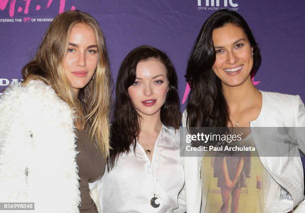 Actress Francesca Eastwood attends the premiere of Dark Sky Films' "M.F.A." at The London West Hollywood on October 2, 2017 in West Hollywood,...