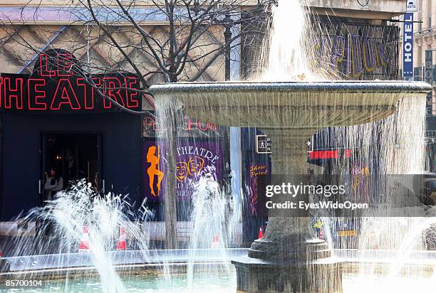 Peep Show Theatre at Place Pigalle in the famous quarter Momartre with the red light district Pigalle in Paris, France on February 25,2009.