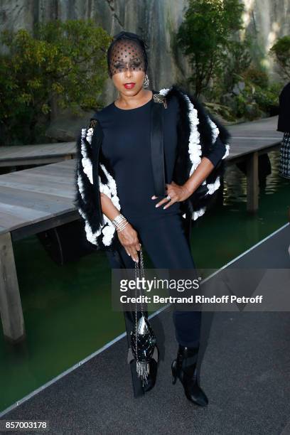 Marjorie Bridges-Woods attends the Chanel show as part of the Paris Fashion Week Womenswear Spring/Summer 2018 on October 3, 2017 in Paris, France.