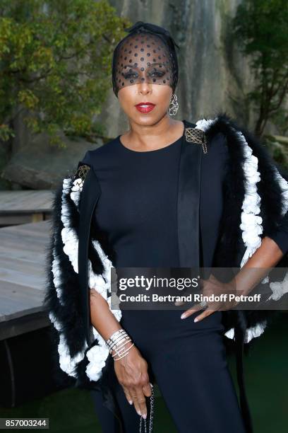 Marjorie Bridges-Woods attends the Chanel show as part of the Paris Fashion Week Womenswear Spring/Summer 2018 on October 3, 2017 in Paris, France.