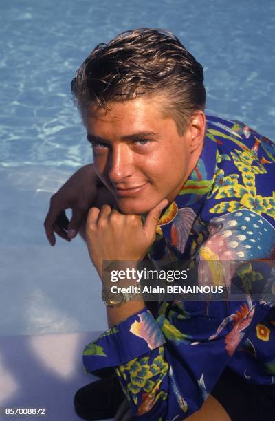 Close up Axel Mees, le plus jeune bijoutier du monde en aout 1991 a Monaco.