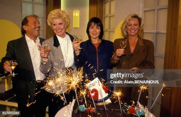 2000e emission de Tournez Manege avec Simone Garnier, Fabienne Egal et Evelyne Leclercq le 8 novembre 1991 a Paris, France.