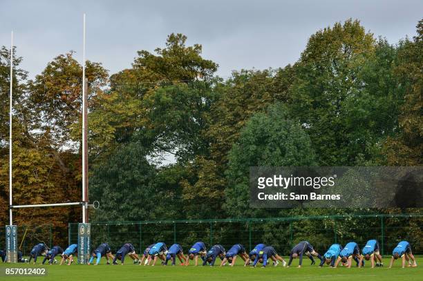 Dublin , Ireland - 3 October 2017; A general view during Leinster Squad Training at Leinster Rugby Headquarters, in Dublin.