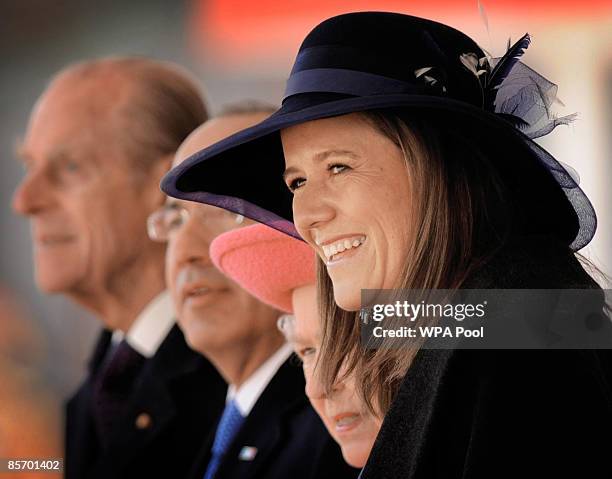 Margarita Zavala and Mexico's president Felipe Calderon attend an official ceremonial welcome with Queen Elizabeth II and Prince Philip, Duke of...