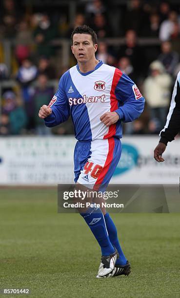 Ian Harte of Carlisle United in action during the Coca Cola League One Match between Carlisle United and Northampton Town at Brunton Park on March...