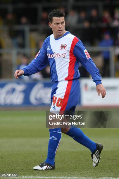 Ian Harte of Carlisle United in action during the Coca Cola League One Match between Carlisle United and Northampton Town at Brunton Park on March...