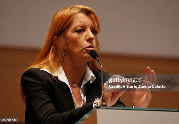 Italian undersecretary of Tourism Michela Vittoria Brambilla attends 'Altagamma: scenari 2009' press conference on March 30, 2009 in Milan, Italy....