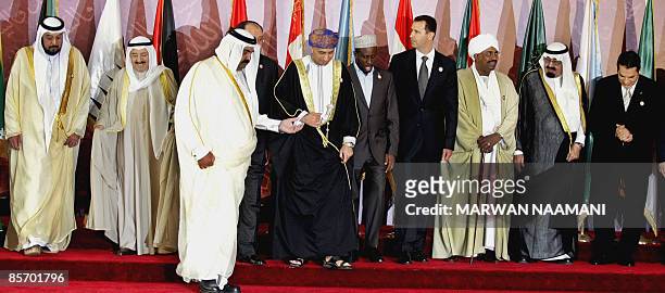 President of the United Arab Emirates Sheikh Khalifa bin Zayed al-Nahayan, Emir of Kuwait Sheikh Sabah al-Ahmad al-Sabah, Emir of Qatar Sheikh Hamad...