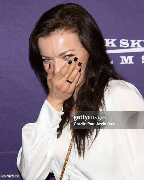 Actress Francesca Eastwood attends the premiere of Dark Sky Films' "M.F.A." at The London West Hollywood on October 2, 2017 in West Hollywood,...