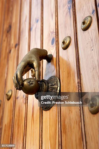 spanish doorknocker - schlebusch stock pictures, royalty-free photos & images