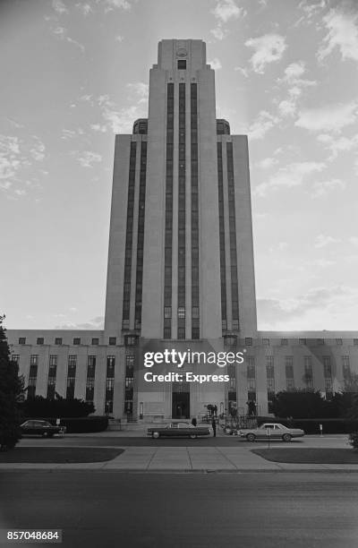 Frontal view of the Walter Reed National Military Medical Center , formerly known as the 'National Naval Medical Center', Maryland, United States,...