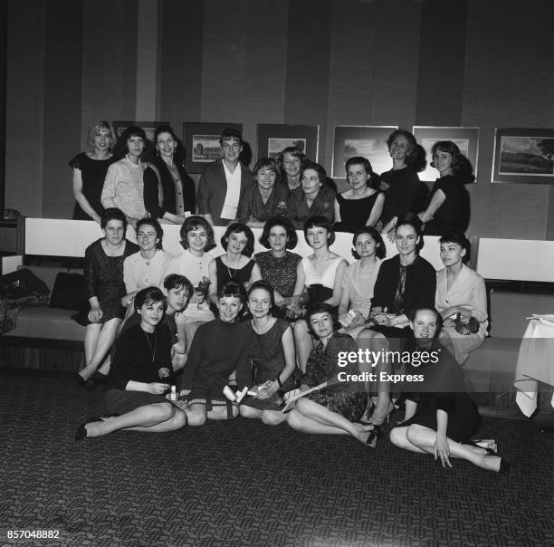 Bolshoi classical ballet company, based at the Bolshoi Theatre in Moscow, UK, 15th September 1965. The company includes: Irina Kandat, Ludmila...