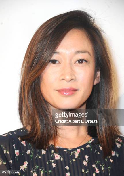 Actress Camille Chen arrives for the Premiere Of Screen Media Films' "Armstrong" held at Laemmle's Music Hall Theatre on October 2, 2017 in Beverly...