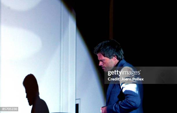 Oliver Kahn is seen during the Herbert Award 2009 Gala at the Elysee Hotel on March 30, 2009 in Hamburg, Germany.