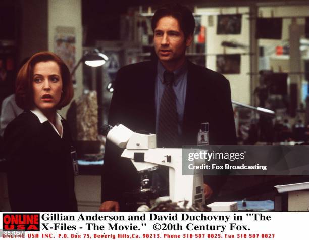 Gillian Anderson and David Duchovny in "The X-Files - The Movie."