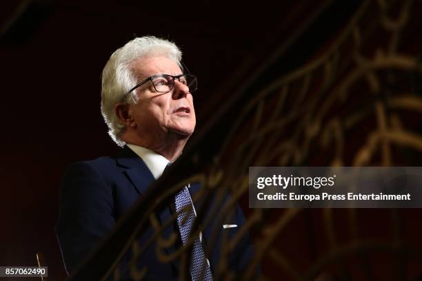 British novelist Ken Follett presents 'A Column of Fire', part of the 'Kingsbridge' series after The Pillars of the Earth and World Without End on...