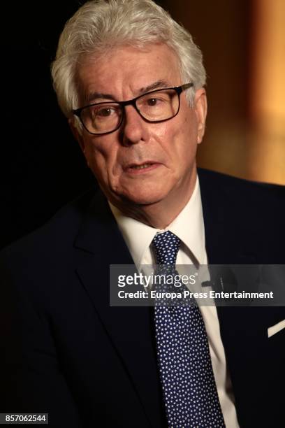 British novelist Ken Follett presents 'A Column of Fire', part of the 'Kingsbridge' series after The Pillars of the Earth and World Without End on...