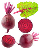 Isolated beetroot collection