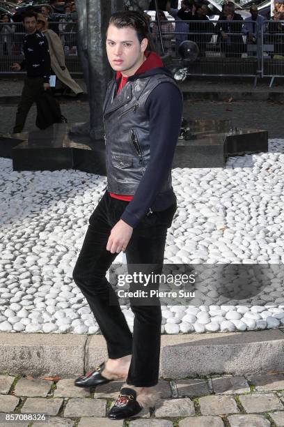 Peter Brant II arrives at the Miu Miu show as part of the Paris Fashion Week Womenswear Spring/Summer 2018 on October 3, 2017 in Paris, France.