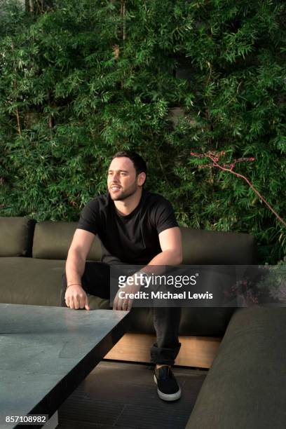 Talent manager Scooter Braun photographed for Fortune Magazine on February 4 at home in Los Angeles, California.