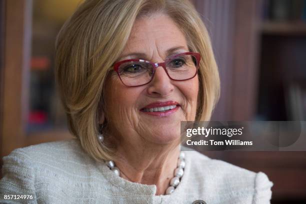 Rep. Diane Black, R-Tenn., chairman of the House Budget Committee, is interviewed in her Longworth Building office on October 3, 2017.