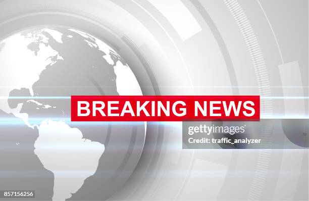 abstract globe background - breaking news background stock illustrations