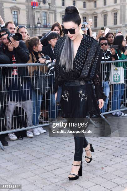 Fan Bingbing is seen arriving at Louis Vuitton show during Paris Fashion Week Womenswear Spring/Summer 2018 on October 3, 2017 in Paris, France.