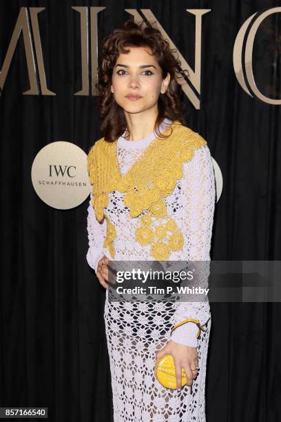 Amber Rose Revah attends the BFI Luminous Fundraising Gala at The Guildhall on October 3, 2017 in London, England.