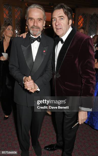 Jeremy Irons and Jonathan Ross attend the BFI and IWC Luminous Gala at The Guildhall on October 3, 2017 in London, England.