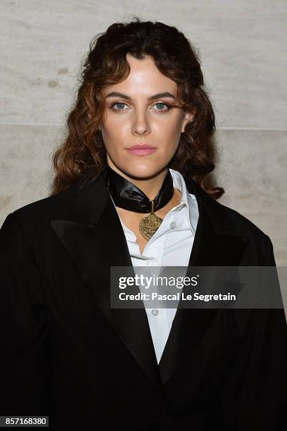 Riley Keough attends the Louis Vuitton show as part of the Paris Fashion Week Womenswear Spring/Summer 2018 on October 3, 2017 in Paris, France.