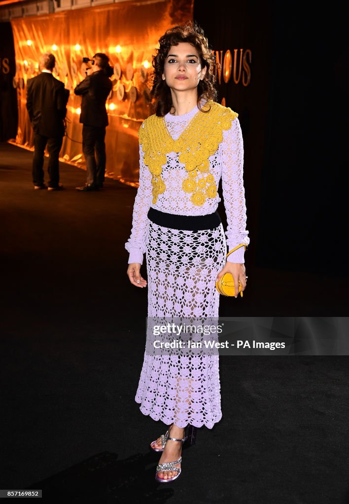 Amber Rose Revah attending the BFI Luminous Fundraising Gala held at