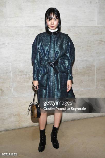 Bae Doona attends the Louis Vuitton show as part of the Paris Fashion Week Womenswear Spring/Summer 2018 on October 3, 2017 in Paris, France.