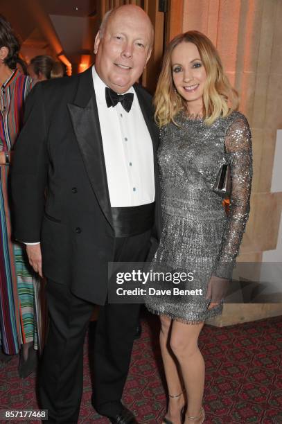 Lord Julian Fellowes and Joanne Froggatt attend the BFI and IWC Luminous Gala at The Guildhall on October 3, 2017 in London, England.