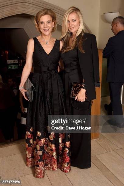 Amanda Staveley and Amanda Wakeley attend the BFI Luminous Fundraising Gala at The Guildhall on October 3, 2017 in London, England.