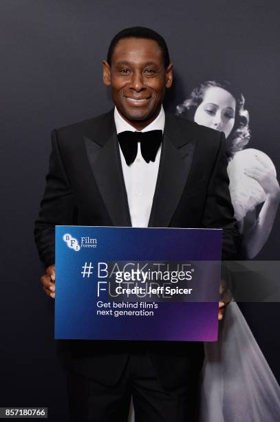 Actor David Harewood attends the BFI Luminous Fundraising Gala at The Guildhall on October 3, 2017 in London, England.