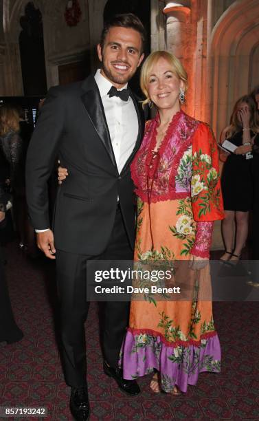 Nicholas Horowitz and Sally Greene attend the BFI and IWC Luminous Gala at The Guildhall on October 3, 2017 in London, England.