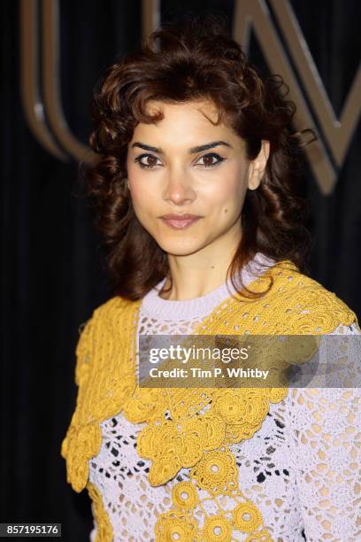 Amber Rose Revah attends the BFI Luminous Fundraising Gala at The Guildhall on October 3, 2017 in London, England.