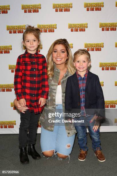 Nikki Sanderson attends the launch of 'Dinosaurs in the Wild' at Event City on October 3, 2017 in Manchester, England.