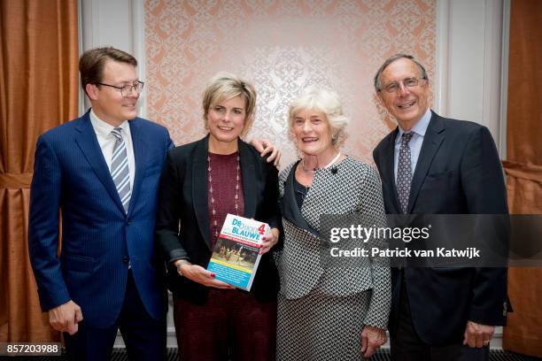 Prince Constantijn of The Netherlands, Prinsess Laurentien of The Netherlands, Jantien Brinkhorst and Laurens Jan Brinkhorst during the award...