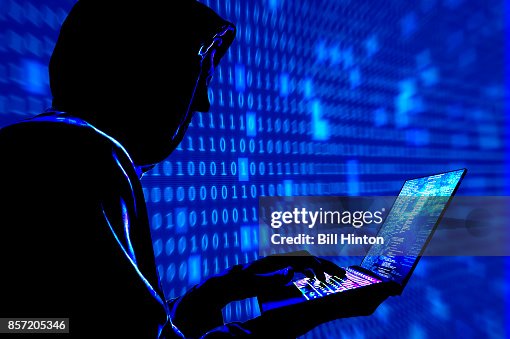 Blue Hacker Code High-Res Stock Photo - Getty Images