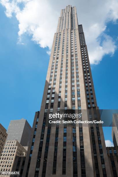 The GE building at 30 Rockefeller Plaza on a sunny day in Manhattan, New York City, New York, September 15, 2017.
